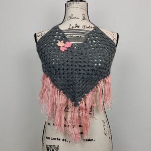 HANDMADE Crochet Bohemian Boho Crop Top Knit Lace Flower Womens Beach Coastal